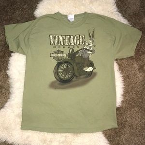 Harley Davidson looney tunes shirt